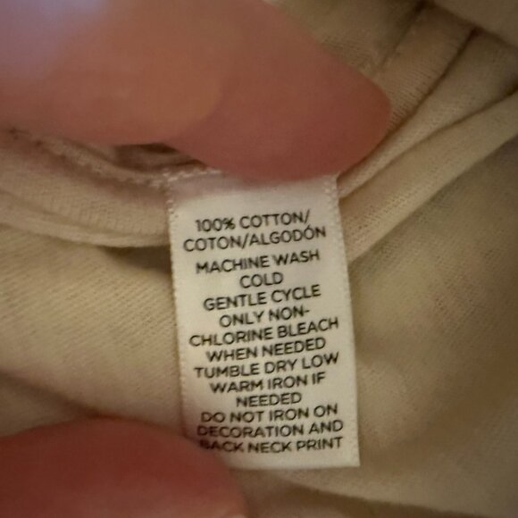 Loft Cream Tank with Gold Sequin Disks on Front - Medium - Picture 6 of 6